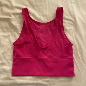 Lululemon reversible sonic pink tank top
